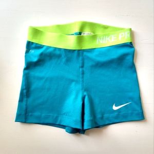 NWOT Blue Nike Pro Women's Dri-Fit Spandex Shorts